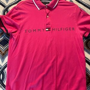 Tommy Hilfiger Men's Pink Polo Shirt